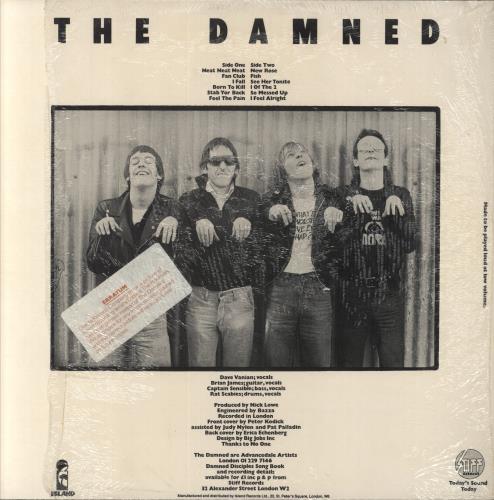 The Damned Damned Damned Damned - Hot Rods sleeve + Front Sticker The Damned Damned Damned Damned - Hot Rods sleeve + Front Sticker